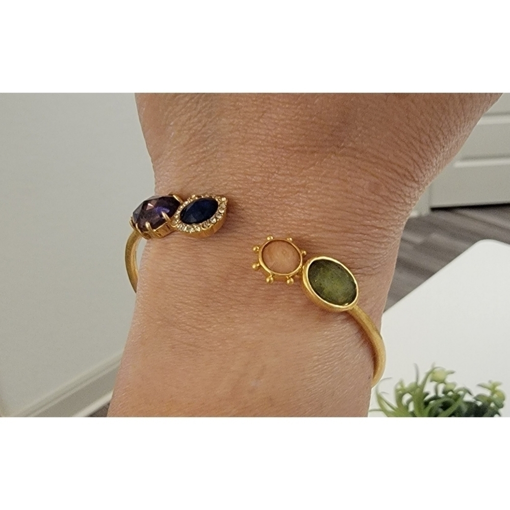 Kate Spade Hinged Bracelet – Multi-Stone – Gold - Picture 5 of 10